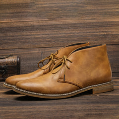 Men's High Top Lace Up Chukka Boots Anti skid Shoes
