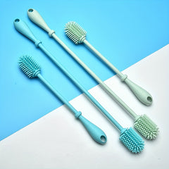 Long Handle Silicone Cleaning Brush for Cups and Bottles
