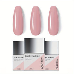 3pcs Aokitec 15ML Building Nail Gel Set - Nail Polish For Strengthener Gel