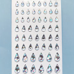 Glitter Teardrop Makeup Stickers 5 Pack
