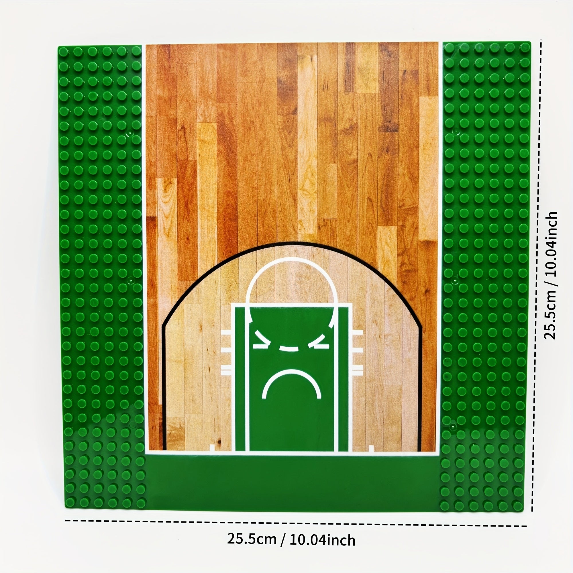 2pcs Building Blocks Basketball Soccer Field Baseboards 25x25 Durable ABS Gr