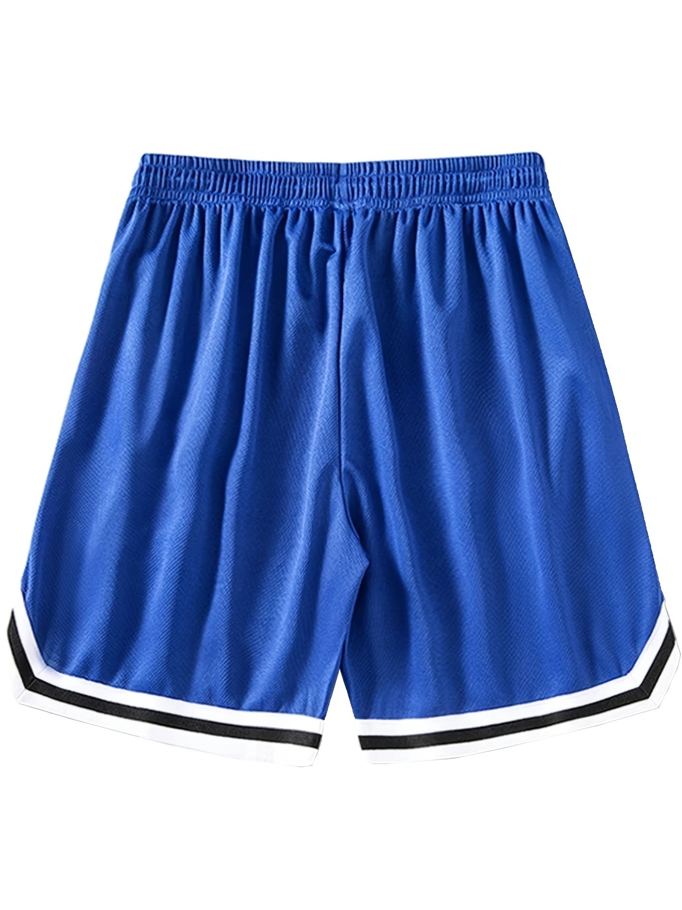 LA Striped Athletic Basketball Drawstring Shorts