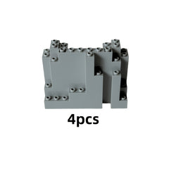 4pcs MOC Mountain & Forest Scenes with Accessories Building Blo