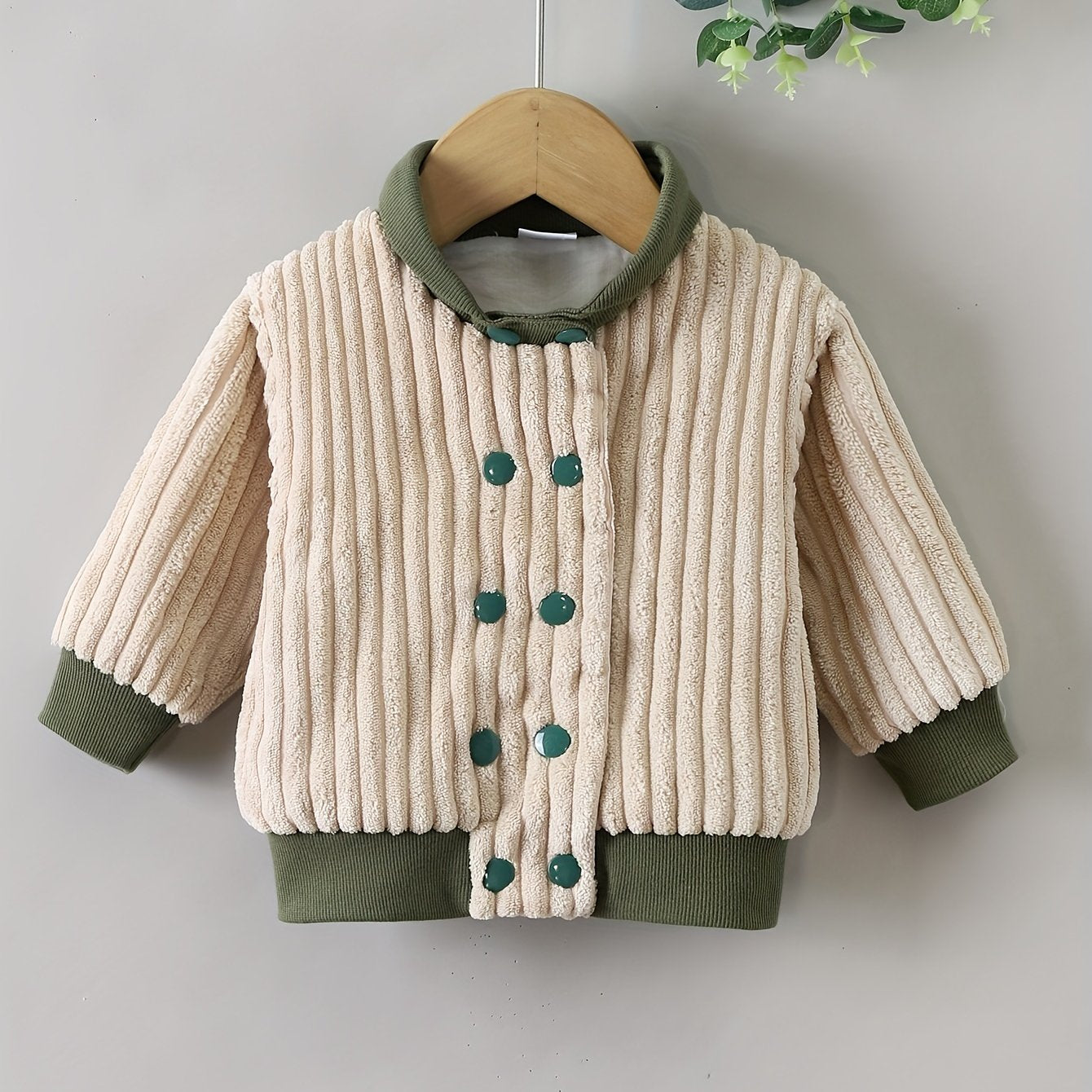 Toddler Baby Boy Girl Fleece Jacket Corduroy Fall Winter Baseball Co