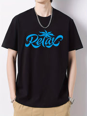 Men's Cotton Graphic Crew Neck Active T shirt Casual Comfy Tees