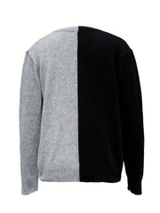 V Neck Pullover Sweater Long Sleeve Casual Winter Women's Clothing