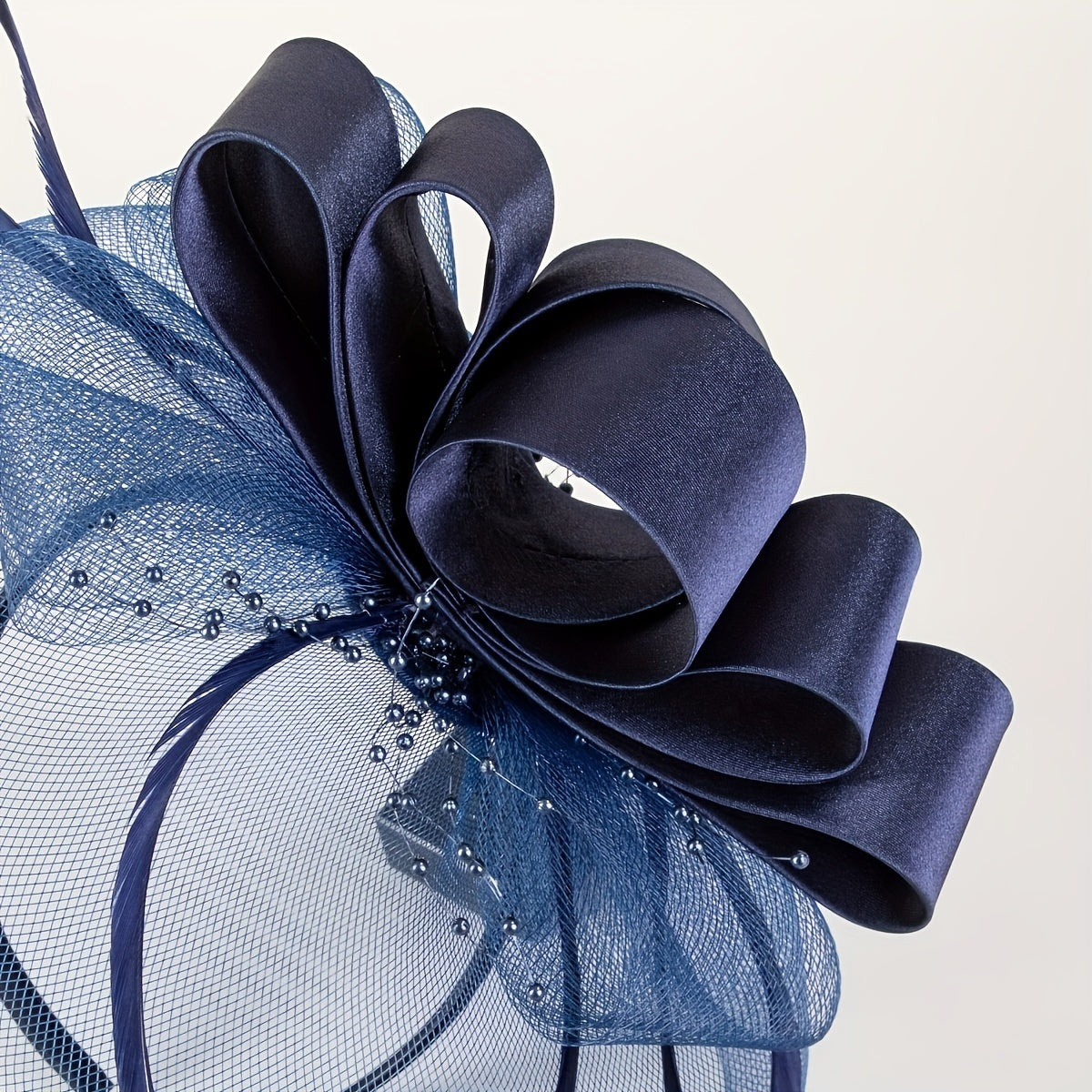 Women Flower Headband Feather Head Piece For Party Birthday Horce Race