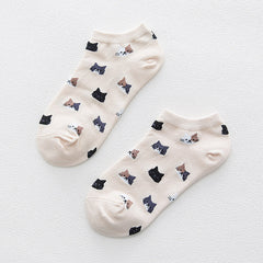 5 Pairs Women's Cat Socks - Funny Claw Ankle Socks