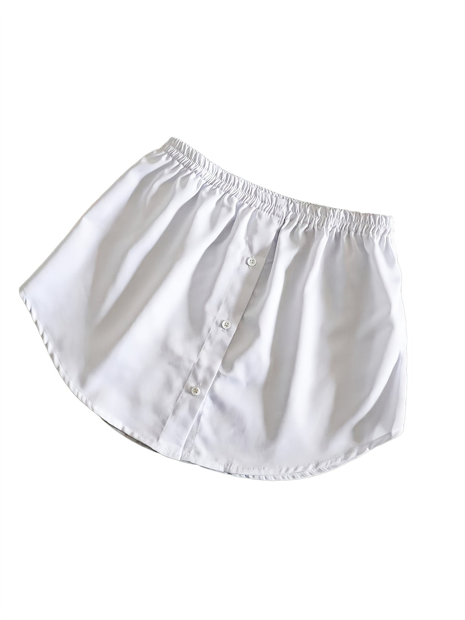 Casual Adjustable Layering Skirts Elastic Waist Mini Crop Skirts