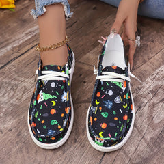 Women's Halloween Boat Shoes Non slip Lace Up Sneakers