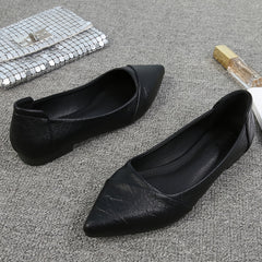 Women's Pointed Toe Ballet Flats Slip On Shoes Comfy Walking Flats