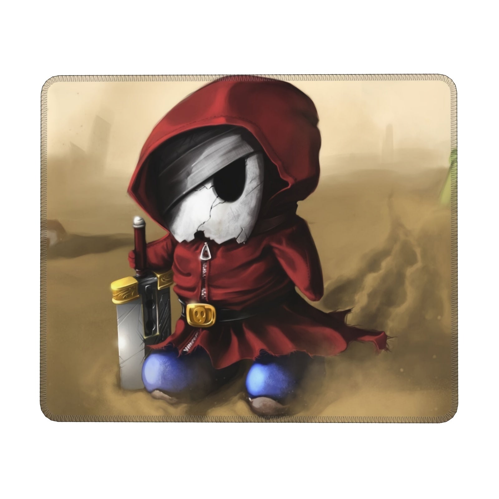 Skull Patterned Square Mousepad - Office Home Gaming Essential