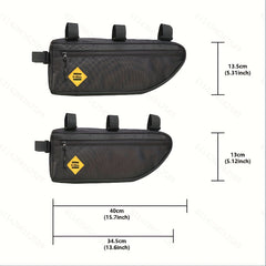 Large Capacity Triangle Bike Bag Waterproof Top Tube Saddle Bag
