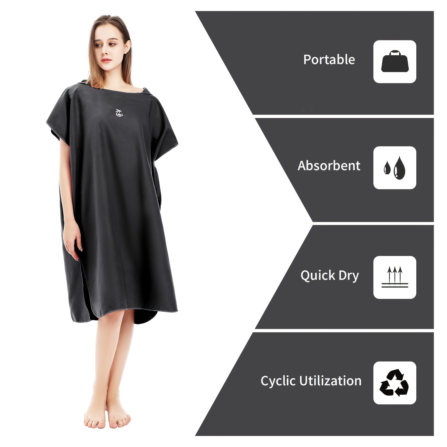 Mutao Changing Robe Towel With Portable Box Hooded Poncho