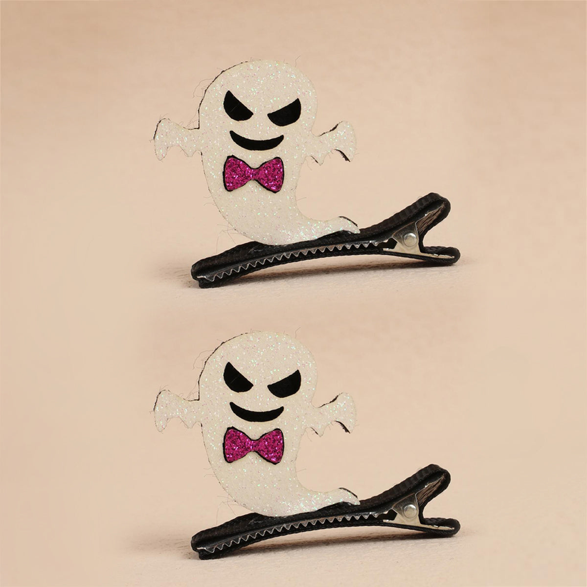 2pc Halloween Kids Pumpkin Hair Clips Set