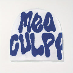 Letter Jacquard Cold Hat Woolen Hat Autumn Winter Warm Ear Protection