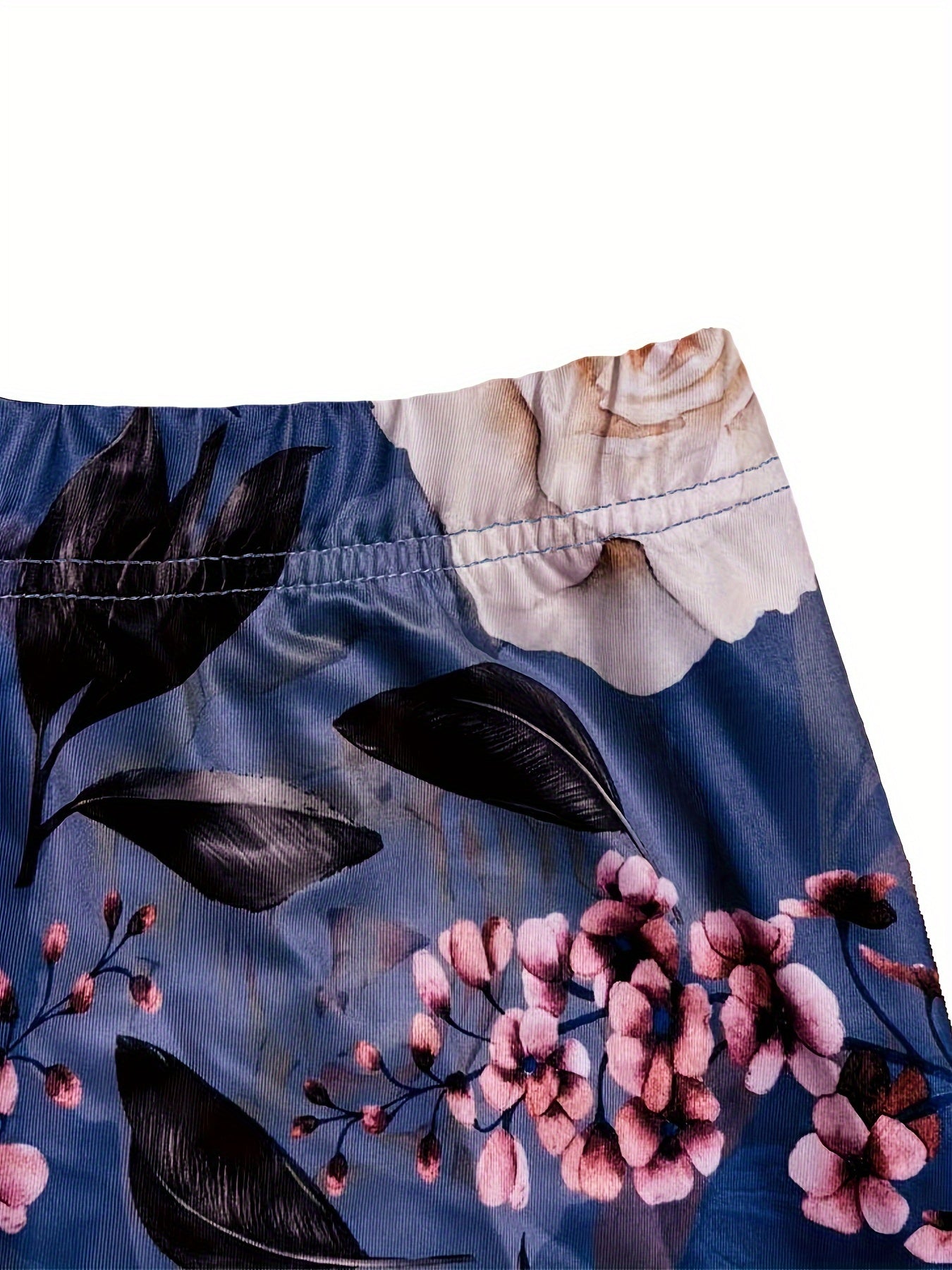 Floral Print High Rise Stretch Maxi Skirt