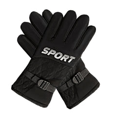 Winter Fleece Lined Warm Gloves Anti Slip Waterproof - Cycling Running Driving