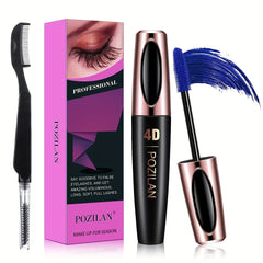 6 Colors Waterproof Mascara With Comb Set Lengthening Thickening