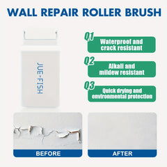 Wall Repair Rolling Brush Renovation Paint Off Moisture Resistant Cracks Covered