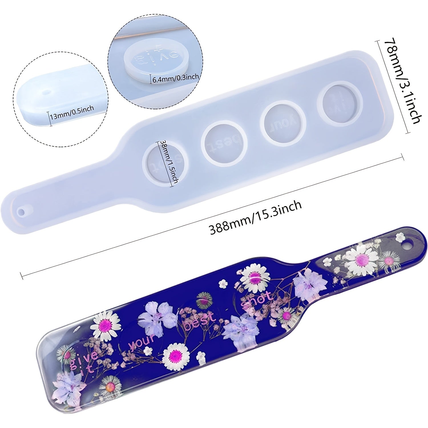 Resin Crystal Drop Glue Wine Glass Tray Beer Rack Silicone Mirror Mold