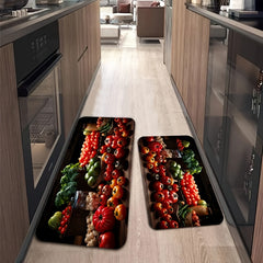 Pepper Pattern Rug Fruit Vegetable Floor Mat Polyester Carpet