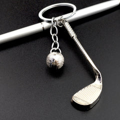 Creative Golf Ball Keychain Keyring Metal Bag Pendant Ornament Gift Men Women