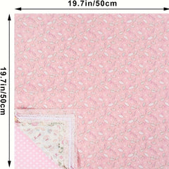 7pcs Cotton Fabric Scraps for Patchwork DIY Cotton Fabric 50 X 19 7in