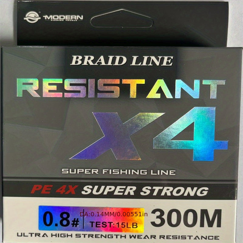 300M PE Braid Fishing Line 4 Strands 80LB Multifilament Cord