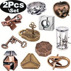 Mind-Bending 2-Piece Puzzle Sets for Brain Boosting Fun