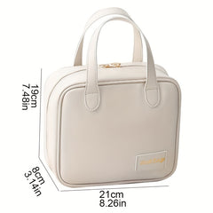 Large Capacity Portable PU Makeup Bag with Zipper