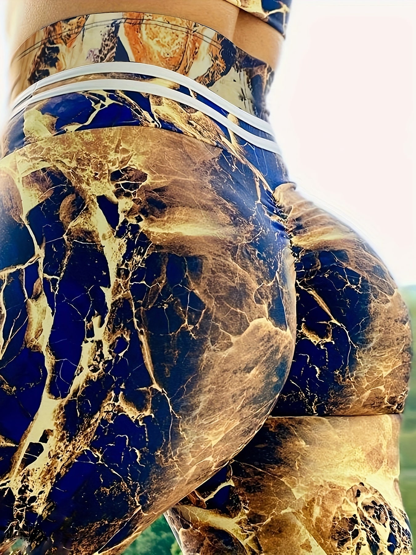 Tie Dye Tummy Control Yoga Leggings