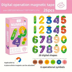 Kids Magnetic Puzzle Alphabet Animal Number Sticker Toy