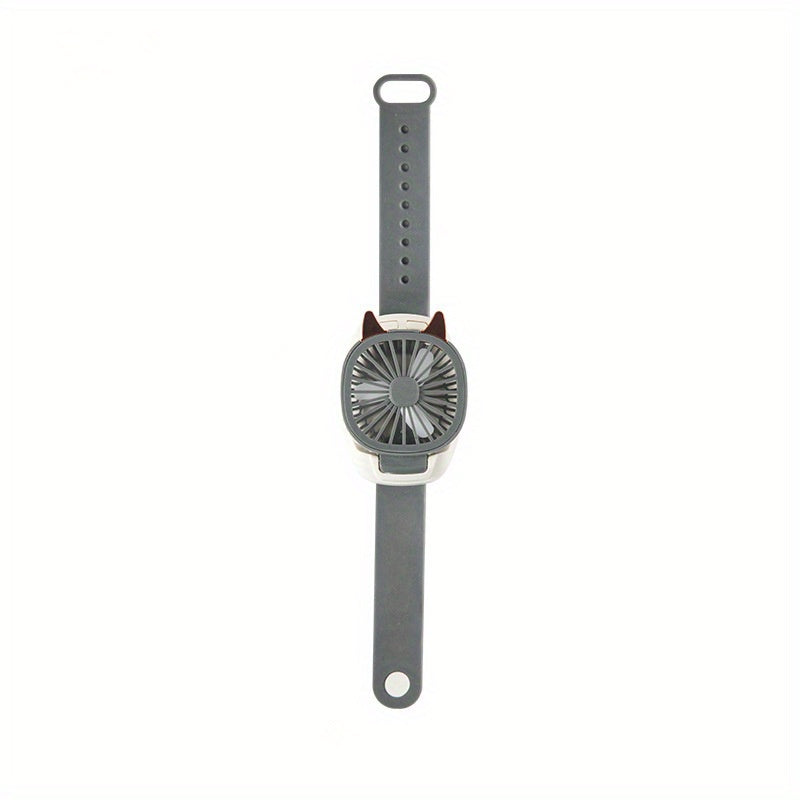 Cartoon Wristband USB Rechargeable Fan For Girls