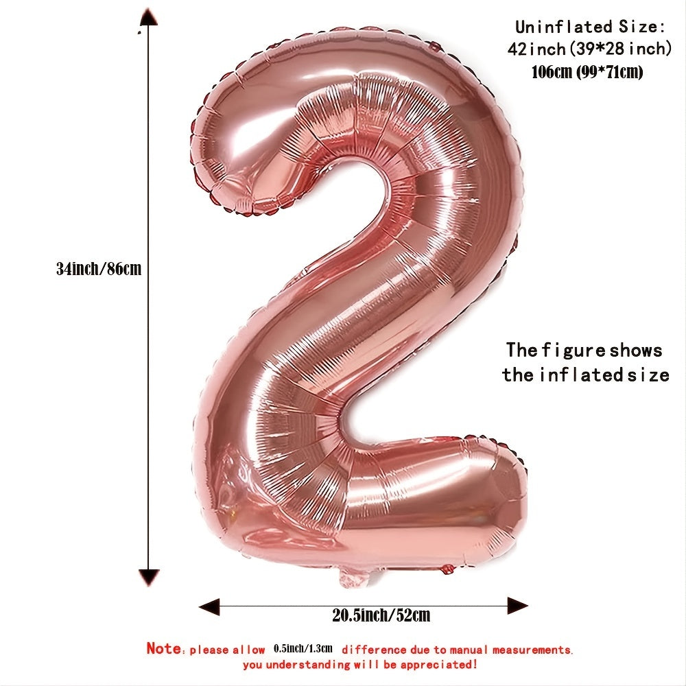 40 Inch Foil Number Balloon Happy Birthday Party Decoration