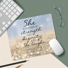 Quotes Mouse Pad Non Slip Rubber Mouse Mat for Computer Desk Office 24x20cm