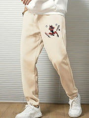 Men's Anime Graphic Sweatpants Drawstring Elastic Waist
