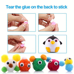 550pcs Craft Sticker Wiggle Eyes Mixed Sizes DIY