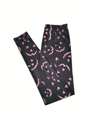 Graphic Print Skinny Leggings Casual Every Stretchy Leggings Women's Clothing