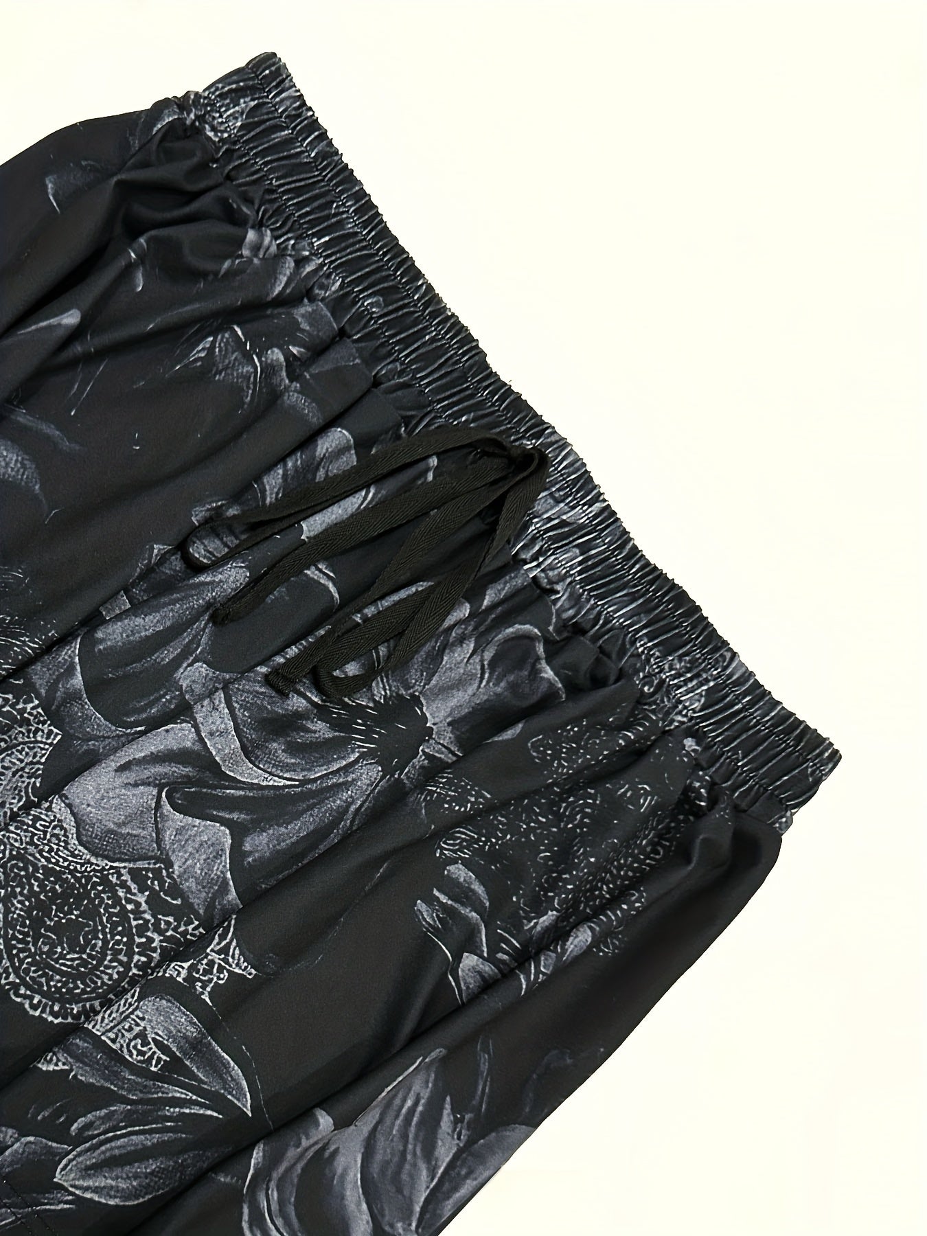 Women's Plus Floral Print Elastic High Rise Loose Shorts