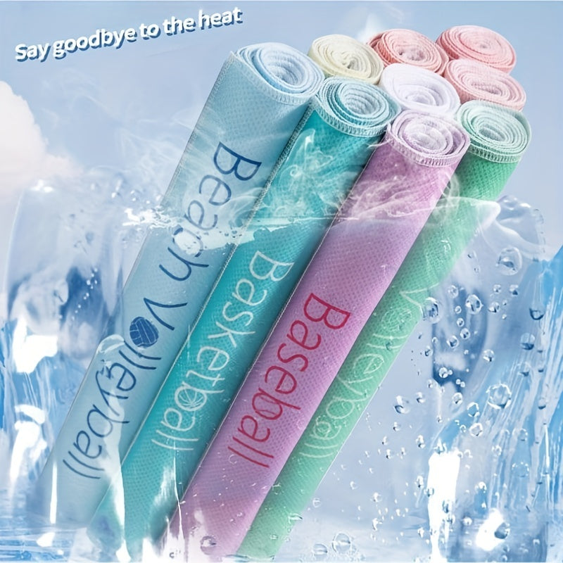 2pcs Cooling Sports Towel Soft Breathable Halloween Towel For Yoga Running Gym