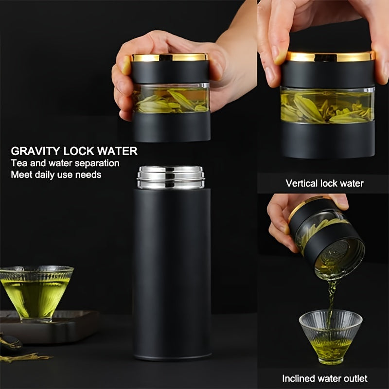 Digital Temp Display Water Bottle with Tea Infuser 316 Stainless Steel Insulated