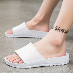 Men's Non Slip Slides Open Toe Shoes for Indoor Outdoor Beach Shower