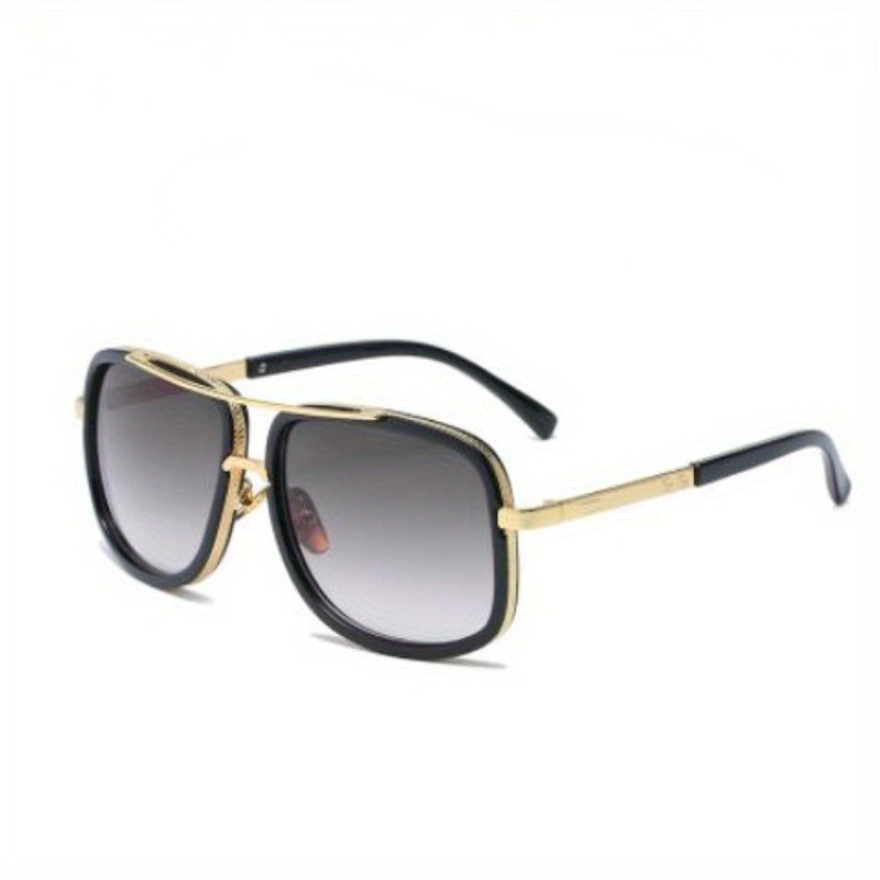 Men's Large Frame Double Beam Sunglasses for Outdoors