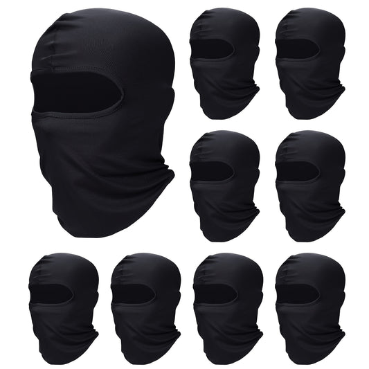 9pcs Ski Mask Full Face Cover UV Protection Balaclava Winter Neck Gaiter