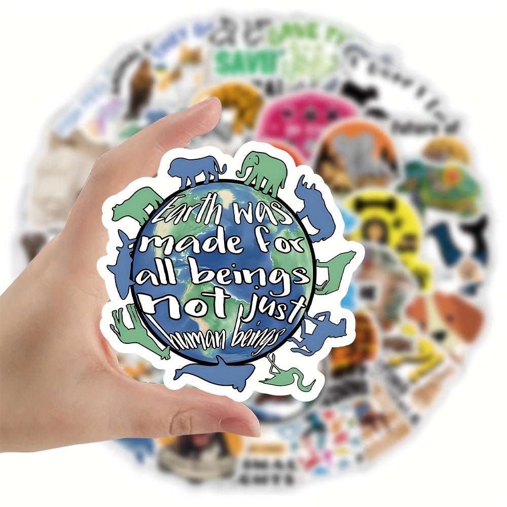 50pcs Cartoon Animal Graffiti Stickers for Phones Computers Cups