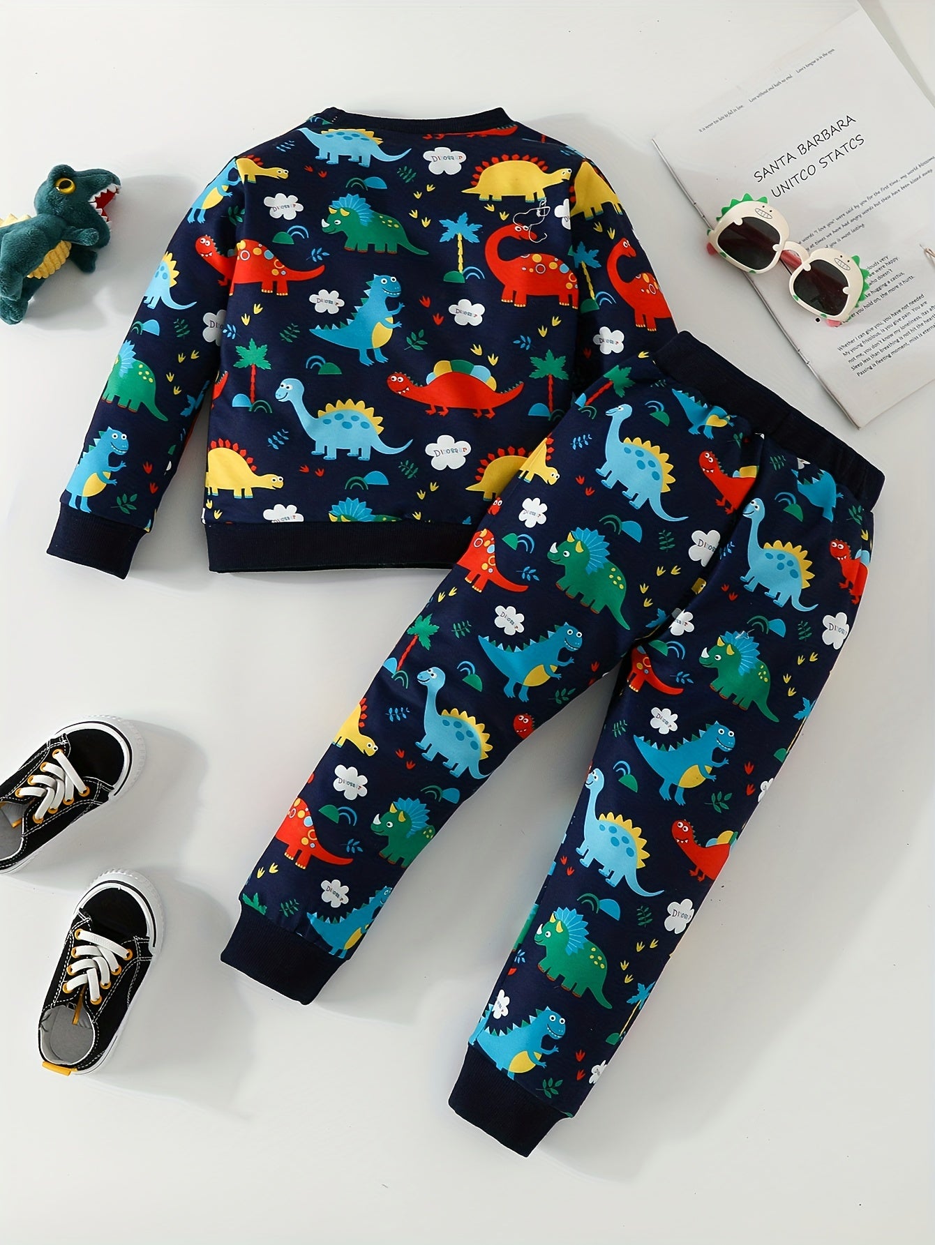 Toddler Baby Spring Animal Set Long-sleeved Sweatshirt & Pants 2pcs