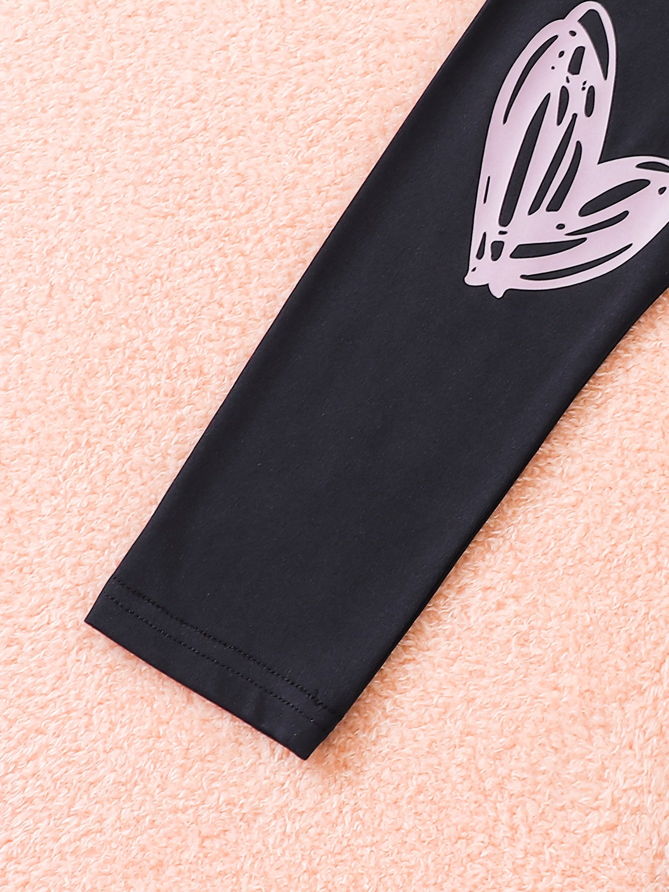 2pcs Girls' Pants Heart Graphic Stretch Leggings