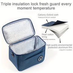 High Capacity Leakproof Lunch Tote Bag for Travel Work School Picnic