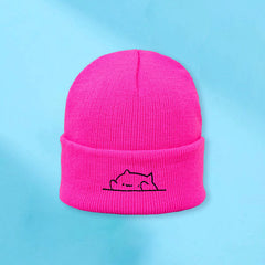 Cartoon Embroidery Knitted Hat